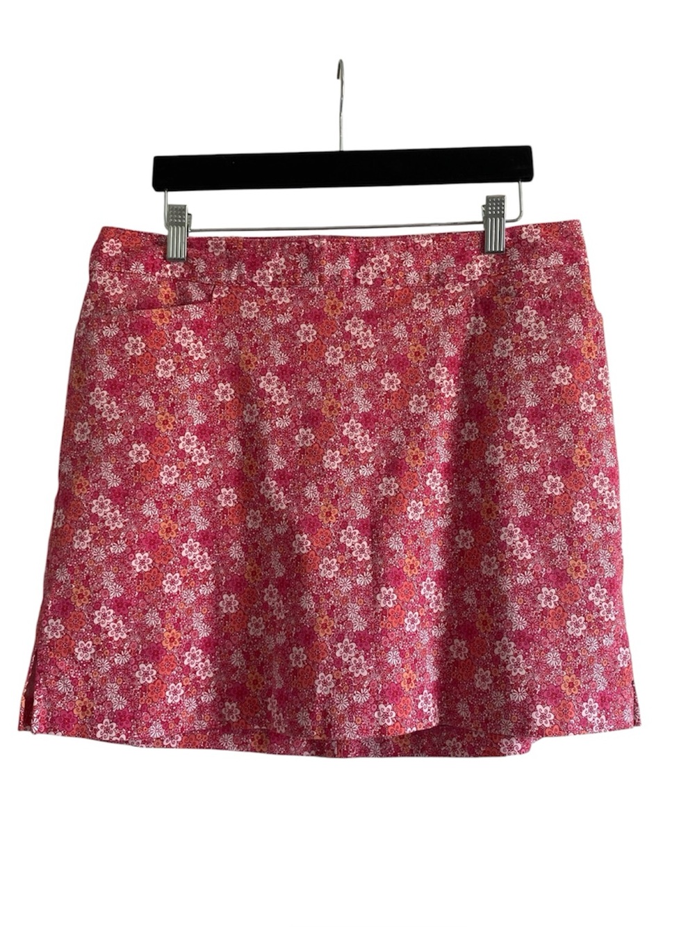 Lady Hagen Pink Floral Golf Skort Size 12 Built-In Shorts